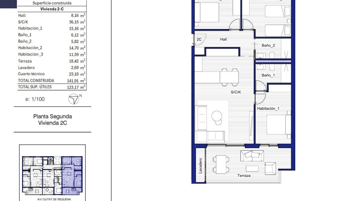 383.250€ 2ª planta C 3_dorm